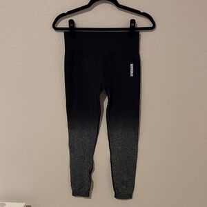 Gymshark Ombre Black and Gray Leggings